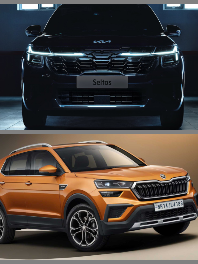 New 2023 Kia Seltos Facelift vs Skoda Kushaq – Petrol Comparison