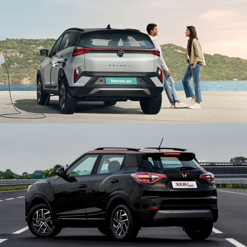 nexon ev vs xuv400 ev rear